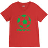 brasil sport soccer ball fun V-Neck Tee