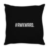 #awkward Throw Pillow