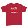 if it's not a love like roseanne &amp; dan i don't want it Youth Tee