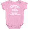 Smartass July Girl Baby Onesie