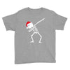 skeleton dabbing christmas Youth Tee