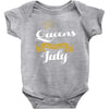 queens are born in july Baby Onesie