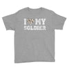 i love my soldier hunter camouflage Youth Tee