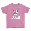 unicorns are born in june Youth Tee