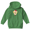 golden retriever dog with red santa's hat Youth Hoodie