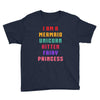 i am a mermaid unicorn kitten fairy princess Youth Tee