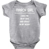 March Girl Baby Onesie