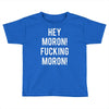 hey moron! 1 Toddler T-shirt