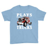 plays with trucks family matching Youth Tee
