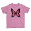 breast cancer butterfly Youth Tee
