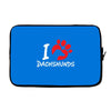 I Love Dachshunds Laptop cover
