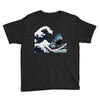 Great White Wave Shark Youth Tee