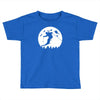skiier moon moonlight silhouett Toddler T-shirt
