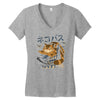 cat bus kong Women's V-Neck T-Shirt