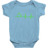 morning coffee heatbeat ekg Baby Onesie