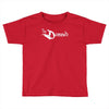 the damned band logo screen printed retro Toddler T-shirt