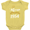 kings are born in 1954 Baby Onesie