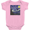 tardis starry night Baby Onesie