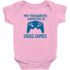 my favorite exercise is video games Baby Onesie
