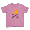camp &amp; bonfire Youth Tee