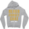 Never Forget Chaz Zipper Hoodie