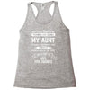 Dear Auntie, Thanks For Being My Aunt Racerback Tank