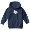 home texas outline Youth Hoodie
