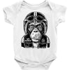 monkey in the motorcycle Baby Onesie