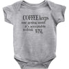 coffee keeps me going Baby Onesie