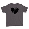 broken heart xxx black Youth Tee