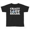 crazy lady shark Toddler T-shirt