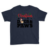 christmas dogs and paws Youth Tee