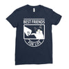 cat best friends for life Ladies Fitted T-Shirt