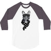 bull dog american falg 3/4 Sleeve Shirt