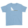 unicorn scooting on the floor Youth Tee