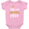 kings are born in 1954 Baby Onesie