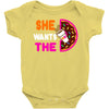 She Wants The D - Dunkin Donuts Baby Onesie