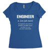 definition of engineer Women's Triblend Scoop T-shirt