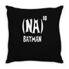 '(na) 16 batman' funny mens funny movie Throw Pillow