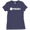 'fedex' roger federer Ladies Fitted T-Shirt