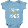kings are born in 1965 Baby Onesie
