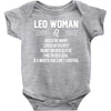 Leo Woman Baby Onesie