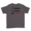 too busy playing fortnite (black) Youth Tee