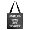 Super August Girl Tote Bags