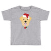 golden retriever dog with red santa's hat Toddler T-shirt