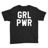 girl power white logo Youth Tee
