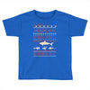 christmas ugly shark Toddler T-shirt