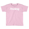 analog white logo Toddler T-shirt
