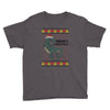 ugly dinosaur merry christmas Youth Tee