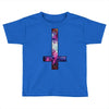 inverted galaxy cross funny  religion banter space fashion new Toddler T-shirt